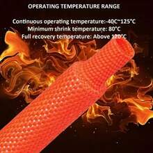 New Braided Cable Sleeve Heat Shrink Tubing Insulation Fireproof Shrinkable Protective Sleeve - Multicolor - View 5