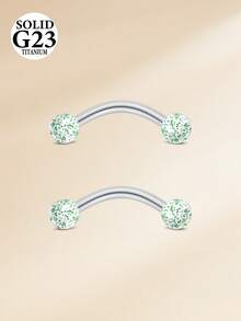 CIZME 2 piezas 16G 8/10mm Joyería de perforación de barra curva de aleación de titanio para cejas/rook/snug/labio vertical/VCH/ojos de serpiente/anti-trago/Christina/daith/ombligo/puente/capucha/superficie para mujeres y hombres - bola de lentejuelas - Ver 8