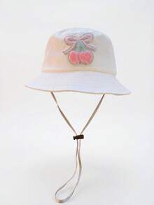 1pc Cherry Print Bucket Hat, Cartoon Kids Hat For Sun Protection, Foldable & Lightweight, Suitable For Spring, Summer, Autumn, Outdoor Activities, Travel, School Events - 1PC - View 10