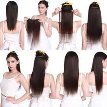 Clip In Hair Extensions Real Human Hair Remy Human Hair Extensions Invisible Clip Ins For Women Natural Human Hair Clip Ins Hair Extentions Straight 8-24inch 30cm 35cm 40cm 45cm 50cm 65cm 60cm Pelucas De Cabello Humano #1 Jet Black #1B Natural Black #2 Dark Brown #4 Medium Brown #6 Light Brown #24 Natural Blonde #27 Dark Blonde #60 Platinum Blonde #613 Bleach Blonde #12 Golden Brown #99J Wine Red #30 Light Auburn #33 Dark Auburn #4/27 Medium Brown/Dark Blonde #12/613 Golden Brown/Blonde #18/613 Ash Blonde/Bleach Blonde Pelucas De Cabello Humano - S70 - 查看 7