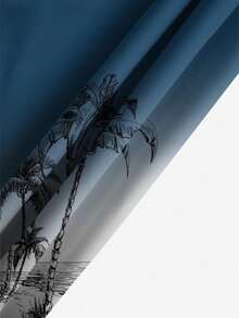 男士休闲短裤，夏威夷假日海滩度假椰树艺术3D数码印花时尚日常度假弹力腰抽绳泳裤沙滩装 - 彩色 - 查看 6