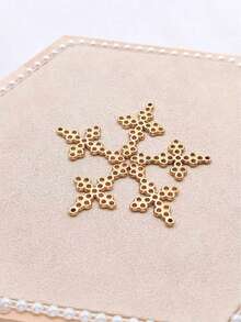 1/5件装十字架吊坠项链，波西米亚风格日常佩戴饰品 - 金黃色 - 查看 4