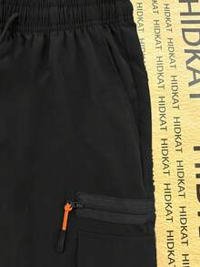 Women's Summer New Sports Shorts, Thin Breathable Zipper Multi-Pocket Cargo Shorts, Suitable For Sports, Fitness And Outdoor Daily Wear - Black - View 5