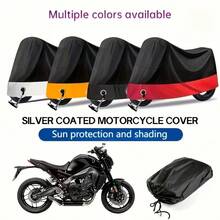 All-Season Waterproof Motorcycle Cover - UV Protection, Rain/Snow/Dust Resistant, Lock Hole, Universal Fit - Multicolor - View 2