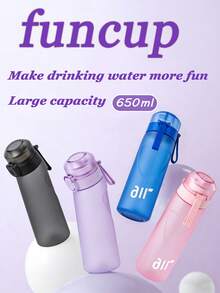 1个带香氛胶囊的水瓶，内含1颗随机香味胶囊，0糖0卡路里，带吸管，适合户外运动，防漏设计，适用于健身房、跑步、运动等场合。（香氛胶囊仅改善气味，不改变味道）不会改变水的味道，只会让水闻起来更香。 - 彩色 - 查看 4