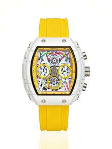 Đồng hồ bấm giờ đa chức năng ONOLA thời trang mới dành cho nam, đồng hồ thể thao chống nước có dạ quang, kiểu dáng Châu Âu & Mỹ, mặt số lớn, đồng hồ cơ khí, thiết kế tối giản và phong cách dành cho nam giới. - Một cỡ - Xem 14