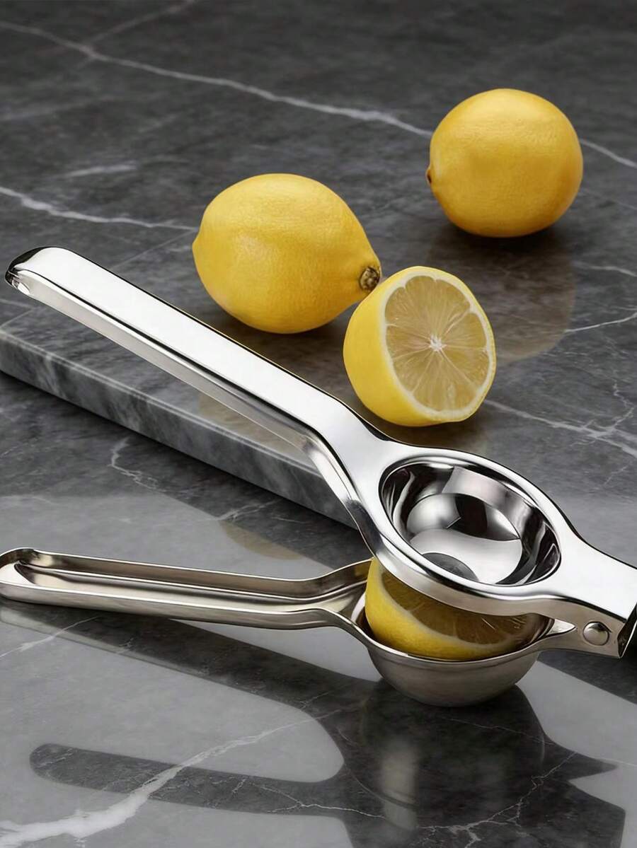 1个不锈钢柠檬榨汁器，多功能手动柠檬榨汁器，柑橘压榨器，家用榨汁机，手压式柠檬榨汁器，柑橘榨汁器，厨房手压式榨汁器 - 手動壓汁器 - 查看 1