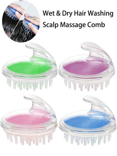 Silicone Hair Washing Brush, Massage Brush, Adult Hair Washing Tool, Hair Comb, Scalp Scratcher