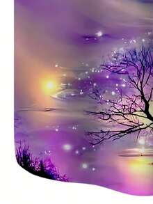 Galaxy Trees Flowing Through A Twilight Sky Symbolize Eternal Creativity And Cosmic Dreams Vivid Energy In Harmony 3D Print Men's Casual Button Down Shirt Short Sleeve Summer Top - 白色 - 查看 4