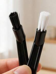 3pcs Coffee Machine Cleaning Brush, Coffee Grinder Cleaning Brush, Soft Bristle Brush, Suitable For Brew Head - Black - View 3