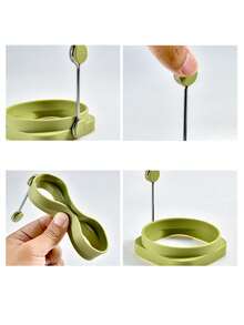 Silicone Egg Rings, Non-Stick Egg Molds, Silicone Pancake Molds, Can Make Perfect Fried Eggs, Heat Resistant, Suitable For Boiling Eggs, Making Pancakes, Crepes, Breakfast Sandwiches, Burgers - Multicolor - View 11