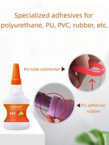 Heavy Duty Rubber Adhesive | Suitable For Rubber, Silicone, PU, TPE And TPR | Professional Grade PU Leather, Rubber, Vinyl And Plastic Material Adhesive | Applicable For Automotive Seats, Yoga Mats, Rubber Seals, Gaskets, Rubber Flooring, Hoses, Belts, PU Decorations And All Rubber Products | Fast Curing, Firm And Stable, Won't Loosen Or Fall Off | Universal Repair Glue For Home Repairs, DIY Projects And Daily Use - 35g - View 12