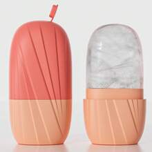 1pc Facial & Eye Ice Roller, Silicone Ice Mold For Face Massage & Icing, Face Roller With Leak-Proof Cover - Multicolor - View 15