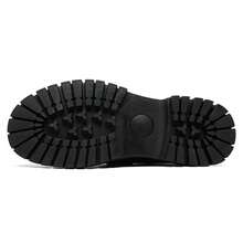 Giày lười nam đế dày Horsebit, chất liệu giả da bóng/mịn, kiểu dáng slip-on, đế chống trượt, phù hợp cho phong cách preppy, công sở và đường phố (Kích thước nhỏ hơn một size, nên chọn size lớn hơn) - màu đen mờ - Xem 4