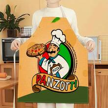 1 chiếc tạp dề họa tiết pizza, tạp dề in hình thời trang ngộ nghĩnh, tạp dề nhà bếp dùng khi nấu nướng và dọn dẹp, tạp dề gia đình sáng tạo. - Nhiều màu - Xem 16