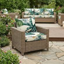 Outdoor Deep Seat Cushions Waterproof Patio Seat And Back Cushion Set, Fade-Resistant Seasonal Chair Cushion With Removable Cover For Dining Arm Chairs, Wicker Chairs And Garden Furniture Sofa Chair Cushion Set Decoration For Outdoor Garden, Deck, Porch, Patio Furniture - 嫩芽綠色 - 查看 9