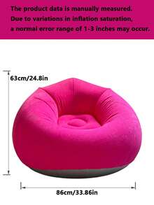 1 chiếc ghế lười bơm hơi - Ghế sofa đơn gấp gọn di động, có lớp đệm len mềm mại, không cần lắp ráp, nhiều màu sắc, thích hợp sử dụng trong nhà/ngoài trời, cắm trại và thư giãn tại nhà, đồ nội thất bơm hơi, thư giãn trong nhà, trang trí hiện đại, nhựa bền, ghế sofa cắm trại bơm hơi, ghế bơm hơi, giường bơm hơi, sofa hơi, ghế bành/ghế xem phim bơm hơi, ghế bành xốp nén trong phòng, ghế bành mềm mại, ghế bành phòng khách, sofa phòng khách, sofa thư giãn, sofa, ghế lười. - Nhiều màu - Xem 8