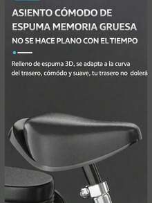 Bicicleta de equilibrio con Ruedas de entrenamiento Bici con asientos y manubrio ajustables - Negro - Ver 5