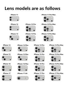 1pc New Luxury Black Overlapping Cross Pattern Tempered Glass With Camera Lens Protection Phone Case For IPhone 17/17Pro/17ProMax/17Air/16/16Pro/16ProMax/16Plus/15/15Plus/15Pro/15ProMax/14/14Plus/14Pro/14ProMax/13/13Pro/13ProMax/12/12Pro/12ProMax/11/11ProMax, Matte Anti-Fall, Full Coverage Metal Paint Premium Protection Cover - Multicolor - View 10