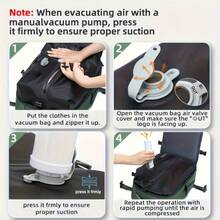 1pc Multi-Functional Vacuum Compression Travel Fashion Backpack, Commuter Laptop Bag, Outdoor Casual Unisex Set With Manual Pump - Multicolor - View 9