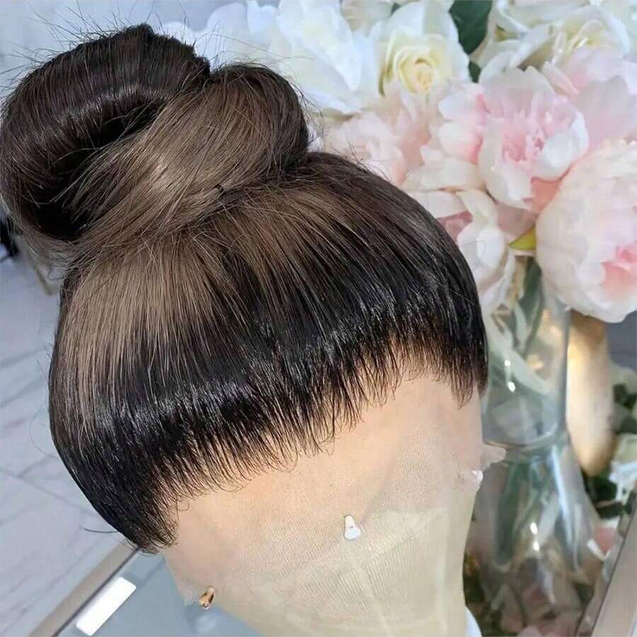 bling hair 28 30 Inch 360 Invisible Strap Full Lace Front Drawstring Straight Wigs For Women 6x4 5x5 9x6 Wear And Go Pre Plucked Pre Cut Lace Glueless Wigs Human Hair 200% Density 34 Inch Straight Transparent 13x6 Lace Frontal Human Hair Wig Natural Black Glueless Wig - Natural Black - Xem 1