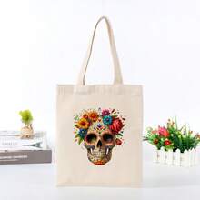 1pc/2pcs/3pcs Colorful Floral Skull Pattern Heat Transfer Stickers, Suitable For DIY T-Shirts, Jeans, Pillows, Backpacks, Hats And Sofa Covers, Waterproof, Fade-Resistant, Durable Plastic Stickers, Fun Patterns, Fabric Decoration, Clothing Embellishment, Crafts Hobbyists - Multicolor - View 7
