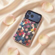 Funda protectora de flores de margarita transparente con brillo, compatible con iPhone 17 Pro Max, compatible con Apple 16 Pro Max, 16 Pro, 16, 15, 15 Pro, 15 Pro Max, 14 Pro Max, 13, 12, 11, adecuada para mujeres y niñas, dura y anti-caída, funda de teléfono fresca - Multicolor - Ver 73