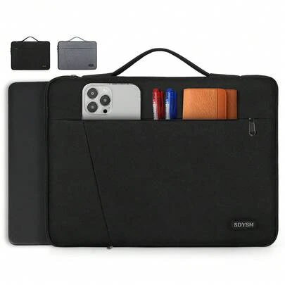 NEWHEY Laptop Sleeve 15.6 Inch Laptop Case With Portable Handle 360° Protective Laptop Sleeve Case Waterproof Neoprene Bag Business Computer Case For Men Women Compatible With 15-15.6 Inch