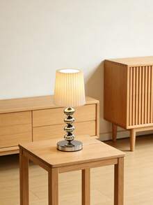 1pc USB Powered High-Quality Metal Retro Desk Lamp, Suitable For Bedside, Hostel, Dining Room, Camping, Minimalist Warm Light Atmosphere Lamp - Silver - View 9