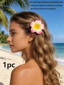 1/3pcs Floral Decor Crocodile Hair Clips, Bohemian Style, Suitable For Daily Casual Wear And Outings - Multicolor - View 7