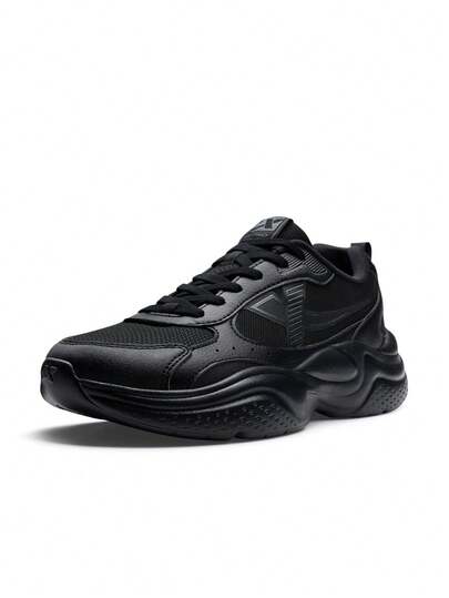  Giày thể thao nữ XTEP chính hãng, nhẹ, đế dày, kiểu dáng chunky, đế mềm, màu đen/xám than.