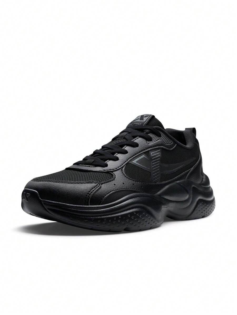 Giày thể thao nữ XTEP chính hãng, nhẹ, đế dày, kiểu dáng chunky, đế mềm, màu đen/xám than. - Đen/Xám than - Xem 1