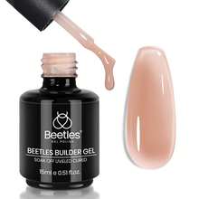 Beetles Builder Gel For Nails-Cover Nude Translucent 8 In 1 Nail Thickening Strengthening Building Apex - 1Pcs 15Ml Jelly Brown - 查看 8