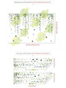 2pcs Removable Rattan Vine Leaf Wall Decor Stickers, Bedroom Wall Art Decals - Linglu-lL69188-tYNC-tengyan Ningcui - View 3