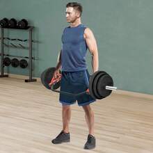 Weightlifting Bar, Hex Bar, Dumbbell Bar - Red - View 3