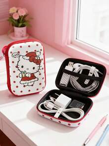 SANRIO 耳机、数据线和充电器收纳袋，耳机收纳盒，防震拉链袋，可爱又创意 - 彩色 - 查看 9