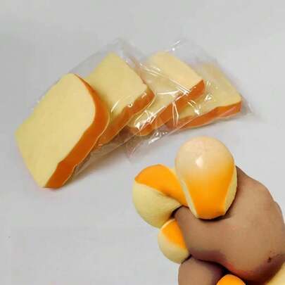Squishy Soft Bread Toy, Wet & Slow Rebound, Super Soft Texture, Stress Relief Squeeze Toy, Decompression Toy, Fluffy Toy, Back To School Supplies, Office, Classroom & Home Use, Winter Goods, Thanksgiving, Christmas, Saudi National Day, Birthday, Holiday, New Year, Valentine's Day, Gift For Boyfriend/Girlfriend, Adults