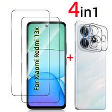4pcs Screen Protector Set For Redmi Note 14 Pro 5G/Note 14 Pro 4G/Note 14 Pro+/Note 13 Pro+, Including Screen Protector, Lens Protector, Fashionable Design, Perfect Fit, Durable Glass, High-Quality Protection, Smartphone Screen Protector, Tempered Glass Protector, Smartphone Accessories, Smartphone Care Kit - Clear - View 30