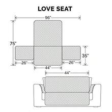 Furhaven Loveseat Slipcover Waterproof and Non Slip Quilted Paw Print Furniture Protector Cover Washable - Espresso Loveseat - Espresso antideslizante con estampado de patas - Ver 2