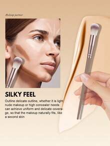 25PCS Makeup Tools Set Including:19PCS Makeup Brush Set+6PCS Makeup Sponges - Multicolor - View 9