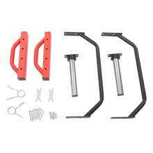 Weightlifting Bar, Hex Bar, Dumbbell Bar - Red - View 11