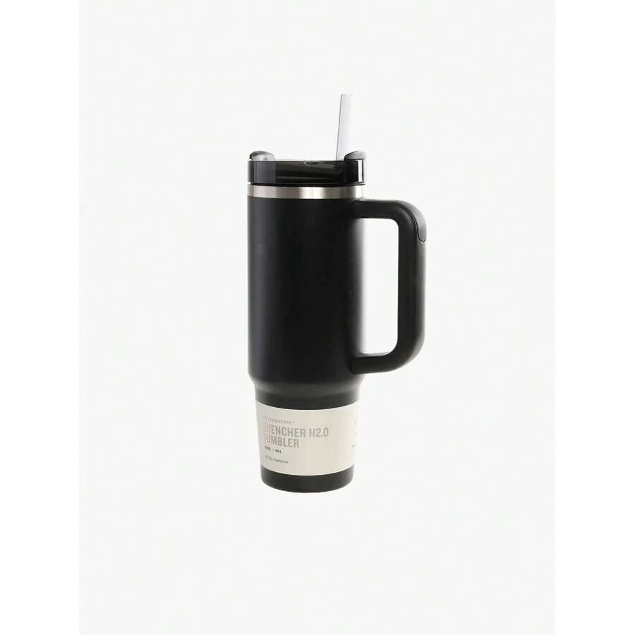 STANLEY - The Quencher H2.0 FlowState™ Tumbler 30OZ With Handle & Straw, Stainless Steel Vacuum Travel Mug, Leakproof Lid, Large Capacity Cup, Keeps Drinks Cold All Day, For Water, Coffee, Iced Drinks 10-12551-011 - 011 BLACK 2.0 - View 1
