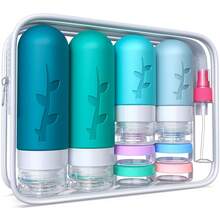Travel Essentials 17-Piece Silicone Travel Bottles Set, Leakproof Empty Refillable Spray Bottles And Squeeze Bottles For Toiletries, Travel Size Containers For Cosmetics, Shampoo, Conditioner, Soap, Lotion, Liquid, Must-Have Travel Essentials For Women, Complete Travel Kit With Portable Storage Bag, Perfume Travel Refillable Atomizer And Small Spray Bottle Keychain, Ideal Travel Toiletries Organization Solution, Refillable Perfume Bottle For Daily Use, Travel Size Toiletries For Airplane And Cruise Essentials, Beach Vacation Essentials And Easter Gifts For Women, TSA-Friendly Travel Containers For Carry-On Luggage, Versatile Travel Accessories For Weekend Getaways And Business Trips, Lightweight Compact Design For Easy Packing, Perfect Travel Essentials For Cruise, Camping, And Holiday Travel - 彩色 - 查看 21