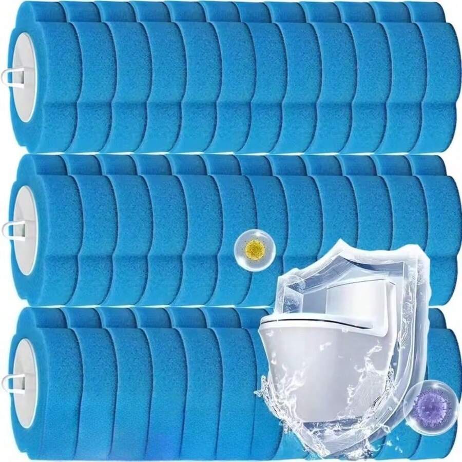 Đầu cọ vệ sinh dùng một lần, đầu mút thay thế cho cọ rửa bồn cầu, đầu cọ thay thế không góc chết, phụ kiện vệ sinh nhà cửa. - Màu xanh dương - Không cần cọ - Xem 1