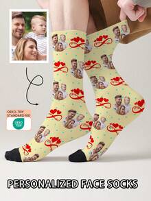 1 Đôi tất in hình khuôn mặt theo yêu cầu, tất in ảnh cá nhân, tất in hình mặt hài hước theo yêu cầu, tất in họa tiết theo yêu cầu, in bất kỳ hình ảnh khuôn mặt nào lên tất, quà tặng kỷ niệm, quà tặng ngày Valentine, quà sinh nhật độc đáo, quà tặng sưu tầm theo yêu cầu. - Nhiều màu - Xem 9