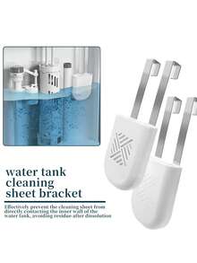 Wall-Mounted Toilet Solid Cleaner Dispenser - Tank Replacement Type, Toilet Cleaner Storage Box. Includes Stainless Steel Hanging Rack, Toilet Cleaner Storage Box, Delayed Cleaner Release, Convenient Toilet Cleaning - Multicolor - View 4