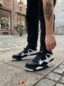 Air 4RM Sneaker Boot - Casual, Skate, Gym, Training, Soft And Comfortable - 4RM BLACK/WHITE - View 3