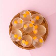 1个逼真双黄挤压蛋，成人减压玩具，挤压无害生物，双黄减压礼物，适合节日、派对、生日、复活节 - 黃色 - 查看 9