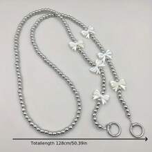 这款新款领结适用于手机壳、斜挎包链、挂绳、镀银珠卡，并且可以携带。 - 藍/綠 - 查看 7