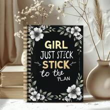 1PC A5 "My Weight Loss Journal" Cute Fitness Doodle Spiral Notebook, Comprehensive Diet & Exercise Tracker, Healthy Lifestyle Logbook For Men & Women, Perfect Personal & Office Organizer - A5 - View 10